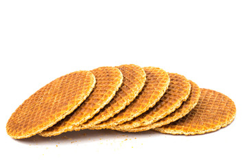 Dutch waffle called a stroopwafel
