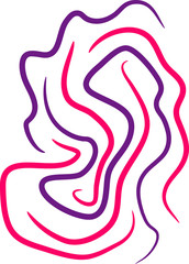 Fingerabdruck Tattoo linien Abstrakt