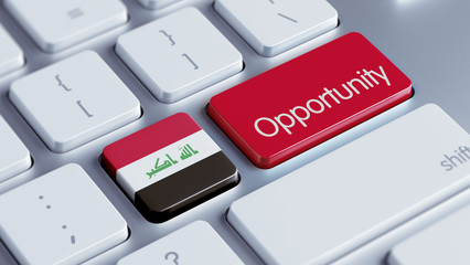 Fototapeta premium Iraq Opportunity Concept.