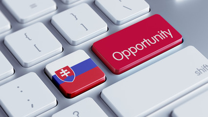 Fototapeta premium Slovakia Opportunity Concept.