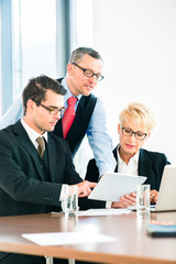 Business - meeting in office, people working with document