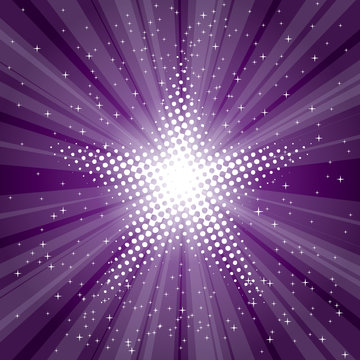 purple magic stars