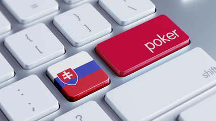 Fototapeta premium Slovakia Poker Concept