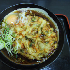 Japanese Soba with vegetable tempura