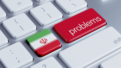 Iran Problems Concept