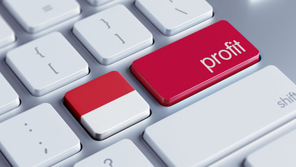 Fototapeta premium Indonesia Profit Concept.