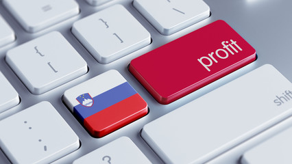Fototapeta premium Slovenia Profit Concept.