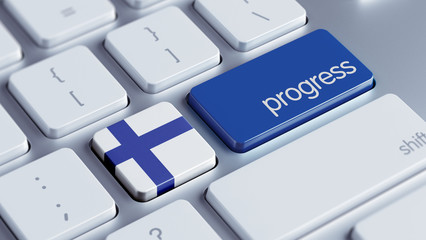 Fototapeta premium Finland Progress Concept