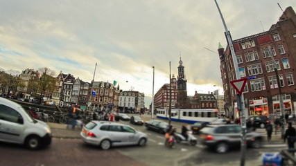 City Traffic Time Lapse Amsterdam