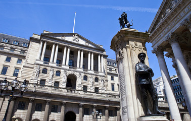 Bank of England, City of London War Memorial and the Royal Excha
