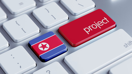 Fototapeta premium North Korea Project Concept.