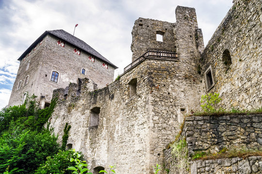 Old medieval castle Gallenstein in Austria