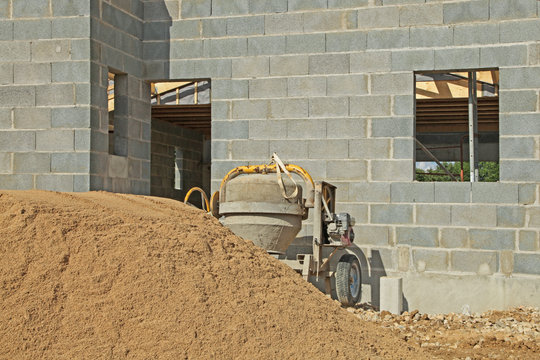 chantier de construction d'une maison