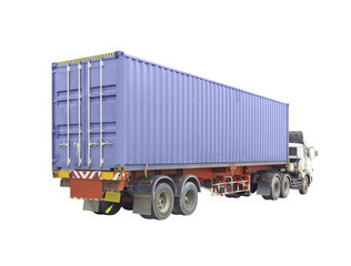 Fototapeta na wymiar Container and truck