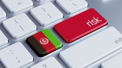 Fototapeta premium Afghanistan. Risk Concept