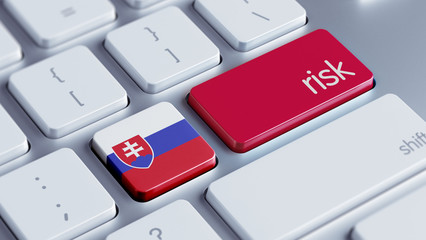 Fototapeta premium Slovakia Risk Concept