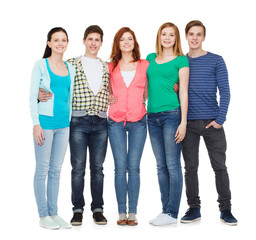 Obraz premium group of smiling students standing
