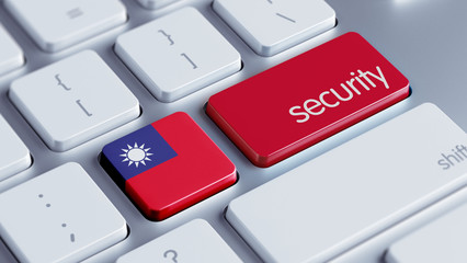 Fototapeta premium Taiwan Security Concept