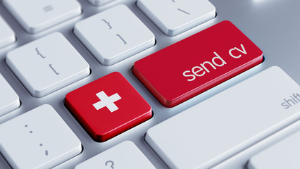 Fototapeta premium Switzerland Send CV Concept