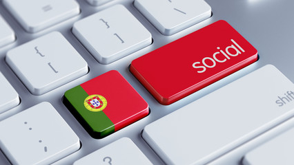 Fototapeta premium Portugal Social Concept