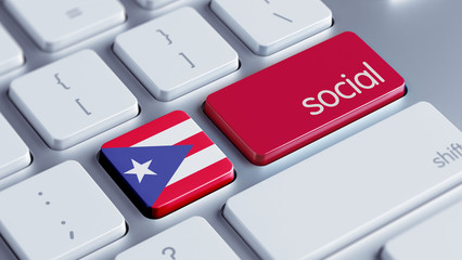 Puerto Rico Social Concept