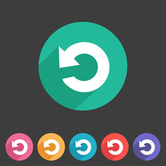 Flat game graphics icon repeat - 66407441