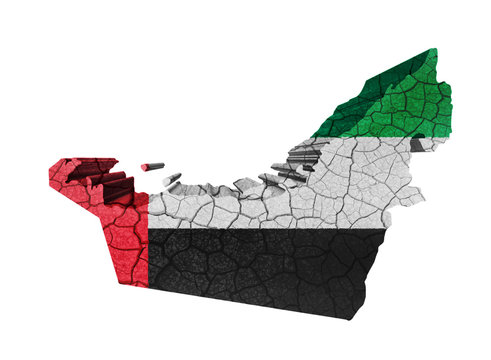 Fototapeta United Arab Emirates Map