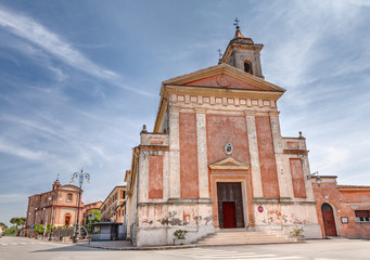ancient church in Longiano, Emilia Romagna, Italy
