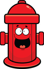 Cartoon Fire Hydrant Happy