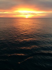 sunset at sea