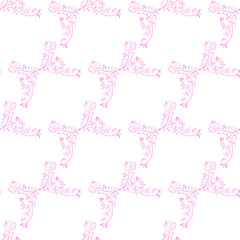 floral seamless background in pink