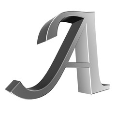 3d letter collection - A