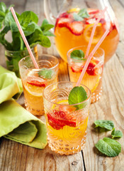 Strawberry lemonade.