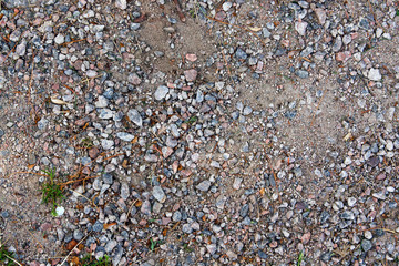 Colored pebbles on a ground
