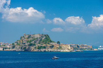 Fototapeta na wymiar Old Byzantine fortress in Corfu