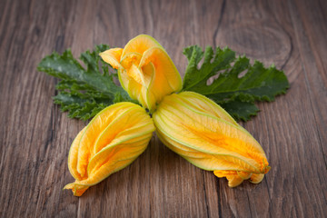 Zucchini flowers