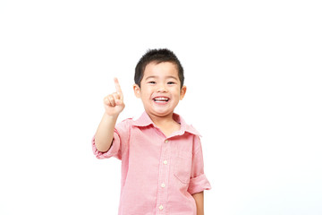 男の子　指差し