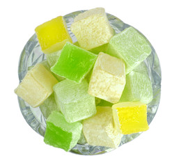Turkish Delight in glass bowl