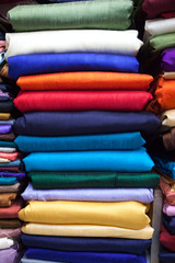 colorful fabric silk