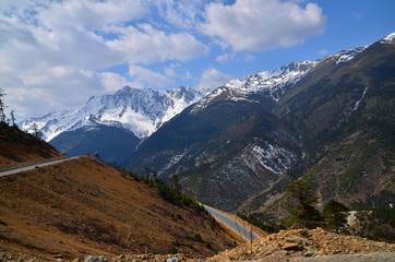 Road on High Mountaun Range