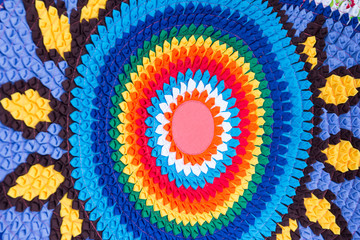 Multicolor fabric texture