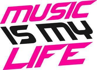 Cool Logo Music Is My Life