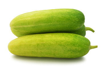 Cucumber on white background