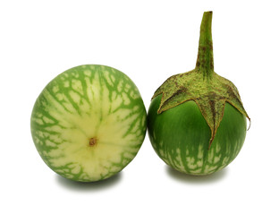 Eggplant on white background