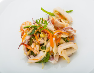 Asian seafood salad