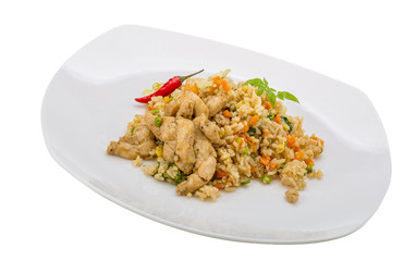 Fried rice with chicken