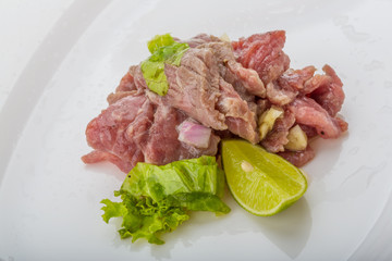 Beef carpaccio