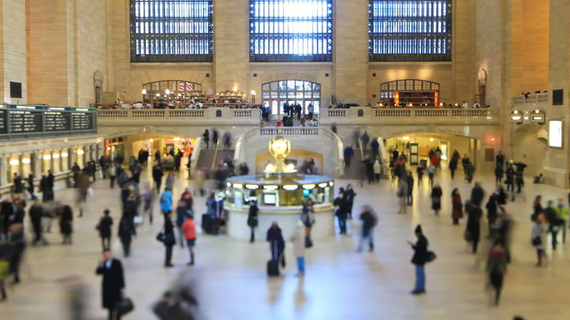 Grand Central Station Time Lapse Tilt Shift