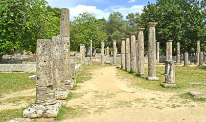 ancient olympia - palaistra