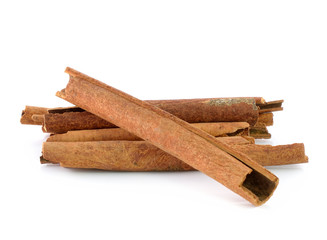 Various spices on  white background